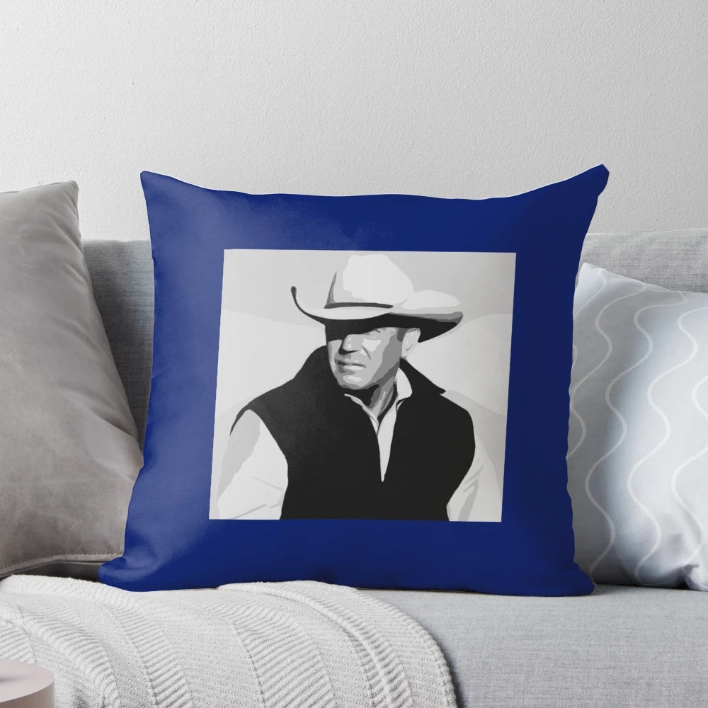 Yellowstone TV Show John Dutton (Kevin Costner) Pillow