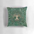 Malachite Yggdrasil Tree of Life Pillow