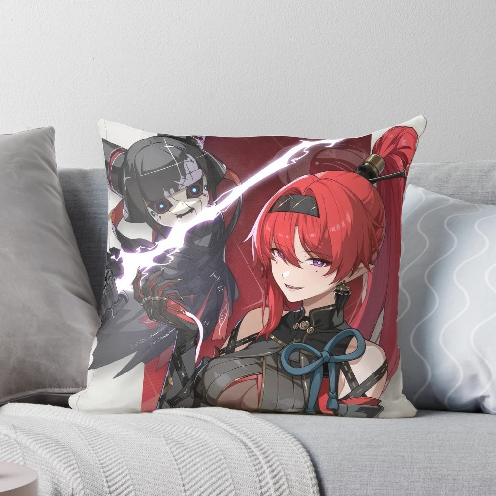 Yinlin Poster Wuthering Waves Anime Gacha Themed Pillow