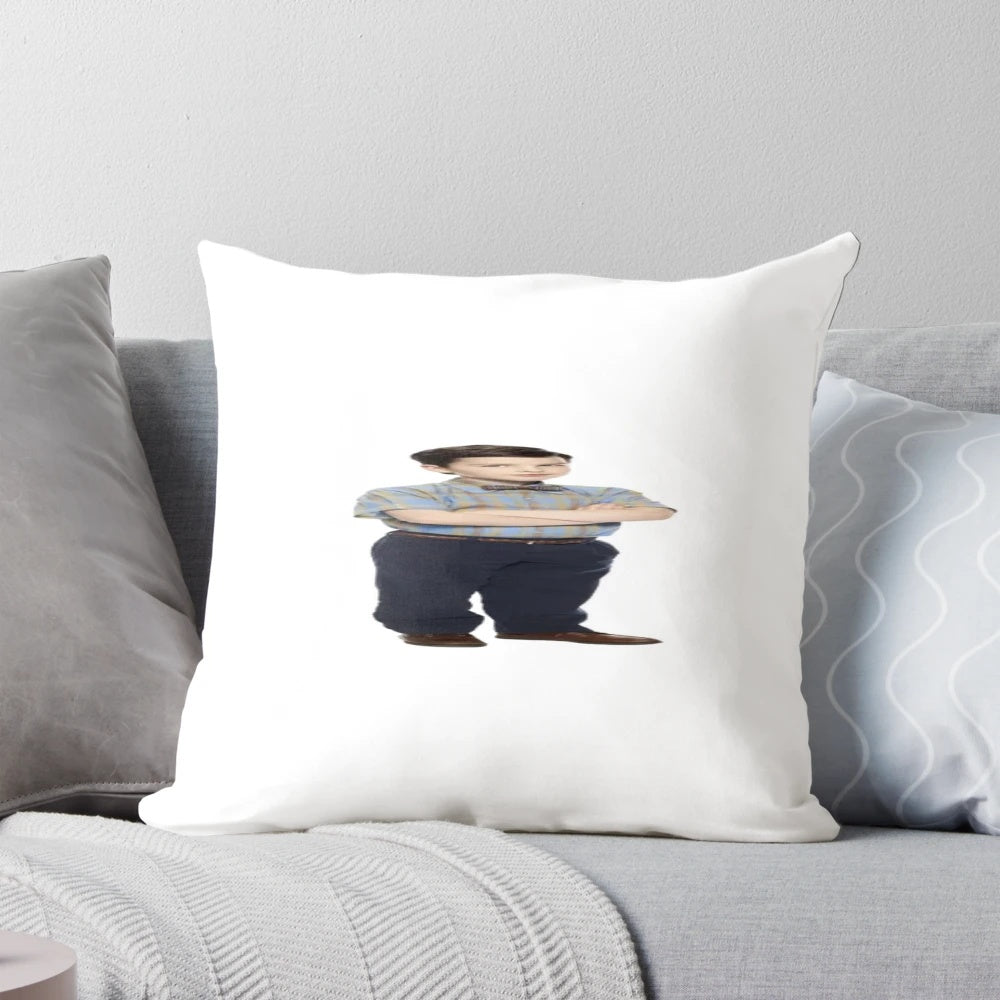 Young Sheldon Stretched Pillow - Comfortable and Customizable Soft Furnishing