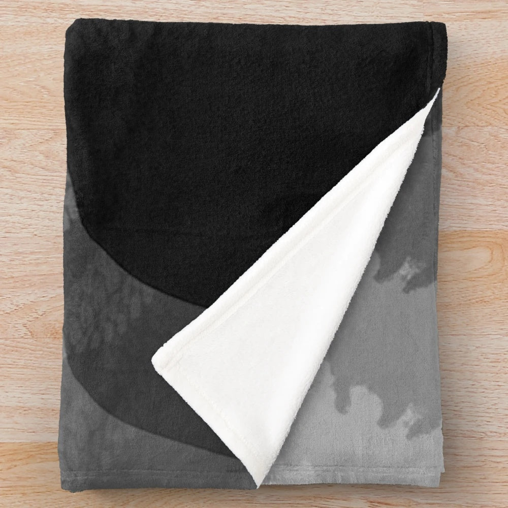 Youngboy Inspired Plush Blanket with Black and White Design