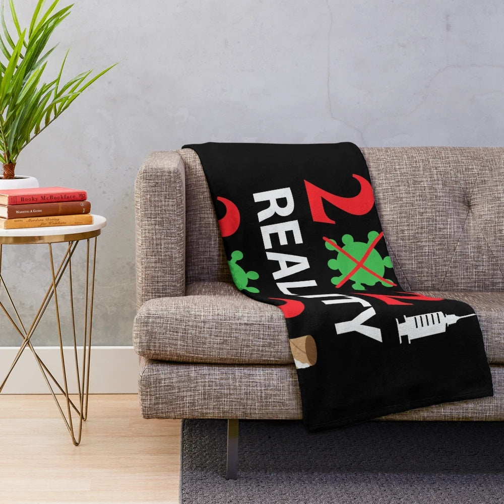 Plush blanket with "Your Job Could Be Worse" funny saying