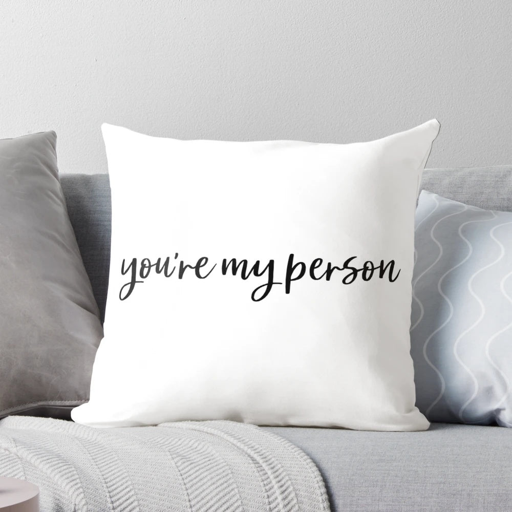 Grey's Anatomy-inspired "You're My Person" couple pillow