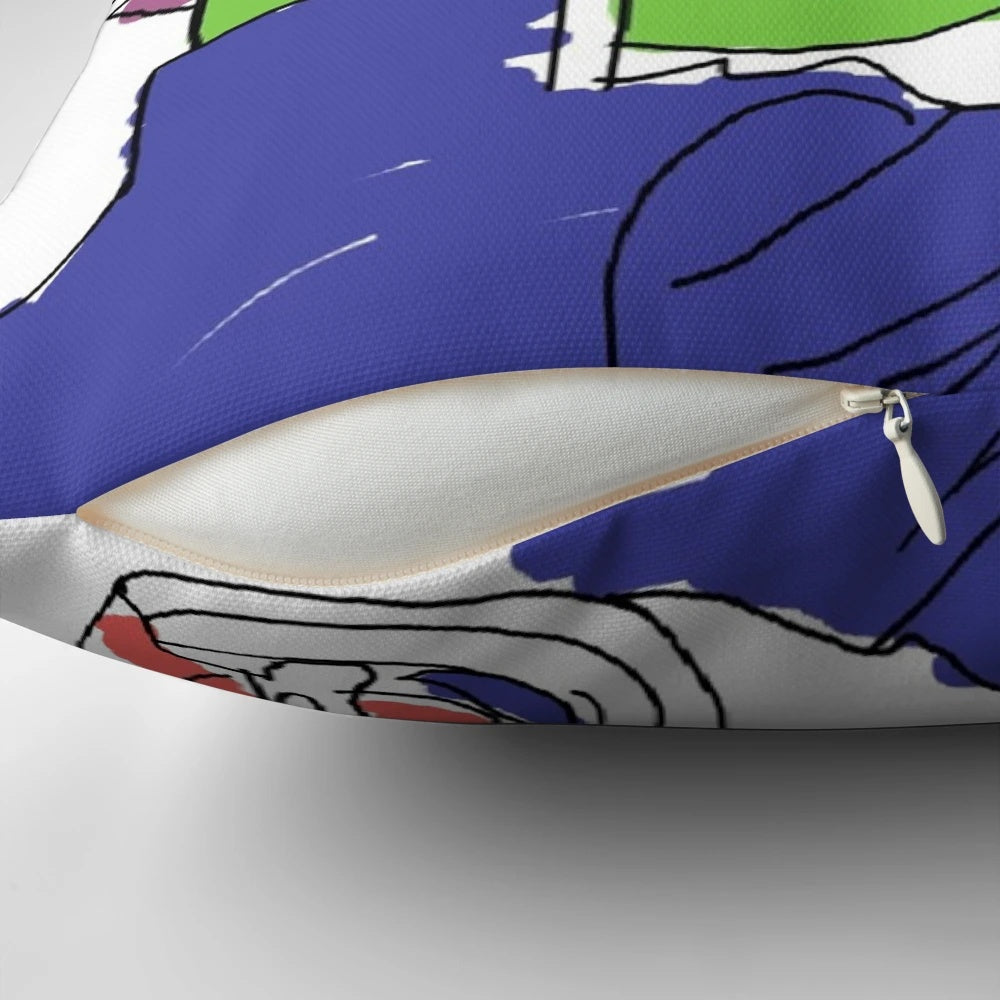 Soft, plush pillow featuring the iconic Yu-Gi-Oh character Pepe Muto