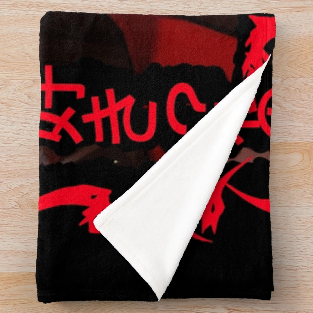 Yumeko Jabami inspired plush blanket, featuring the beloved Kakegurui character