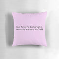 Yungblud-themed decorative pillow featuring lyrics and quotes from the alternative rock artist