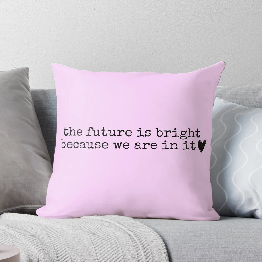 Yungblud-themed decorative pillow featuring lyrics and quotes from the alternative rock artist