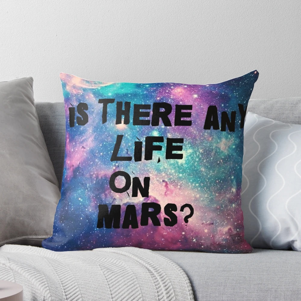 Yungblud Mars themed emo pillow featuring the artist's logo and space imagery