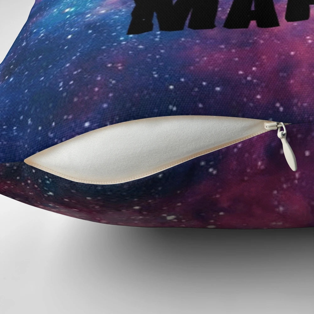 Yungblud Mars themed emo pillow featuring the artist's logo and space imagery