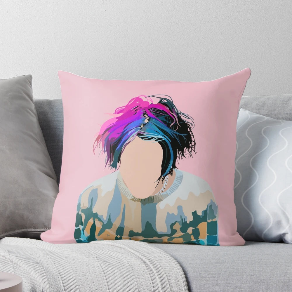 Yungblud Pillow featuring the British rock musician Dominic Harrison