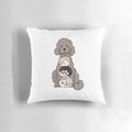 Yuri on Ice Makkapile Pillow featuring Makkachin, Yuuri Katsuki, and Viktor Nikiforov