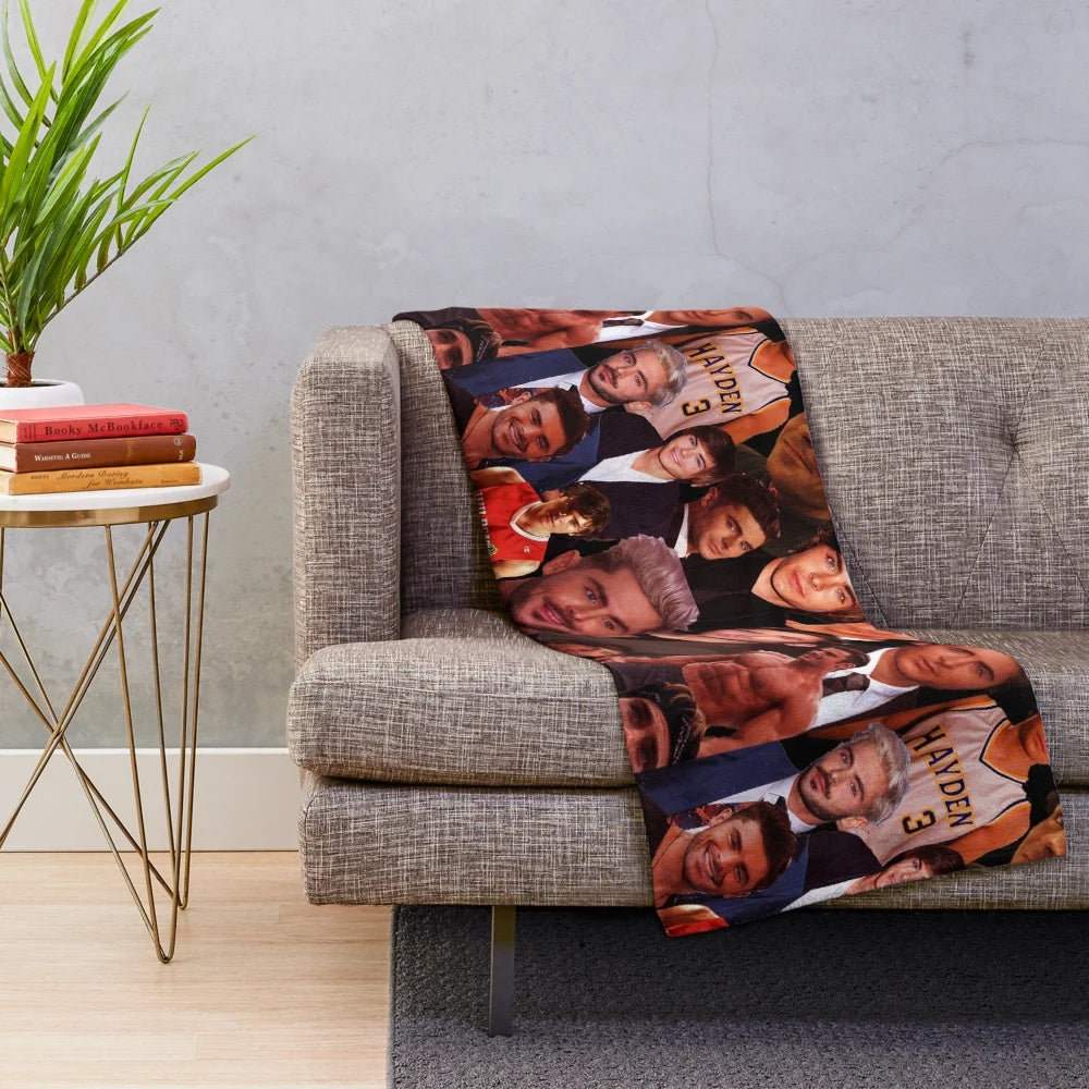 Zac Efron Collage Design Plush Blanket