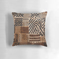 Zaharu Sanaa African Boho Pillow with Earthy Tones and Tribal Design
