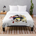 Zatch Bell inspired plush blanket featuring characters from the popular anime series