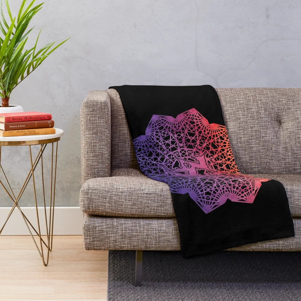 Zeds Dead Mandala Watercolor Plush Blanket