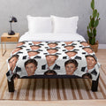 Zegras inspired plush blanket featuring the hockey player's name and team