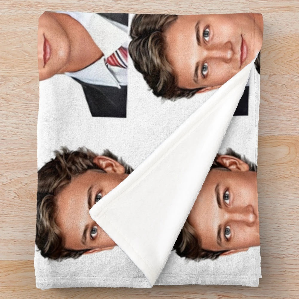 Zegras inspired plush blanket featuring the hockey player's name and team