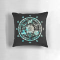 Zelda Triforce Circle Blue Decorative Pillow for Gaming and Home Decor