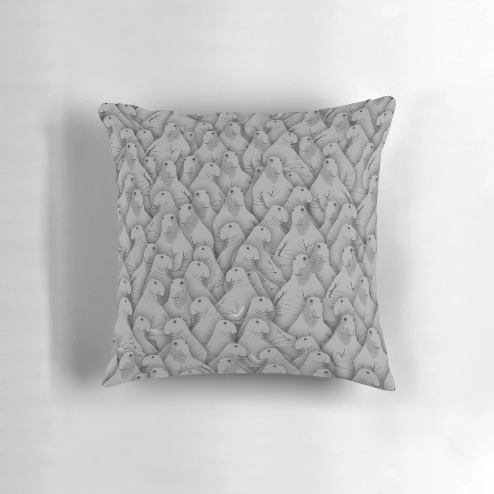 Plush Zhdun "Waiting Seal" Meme Pillow