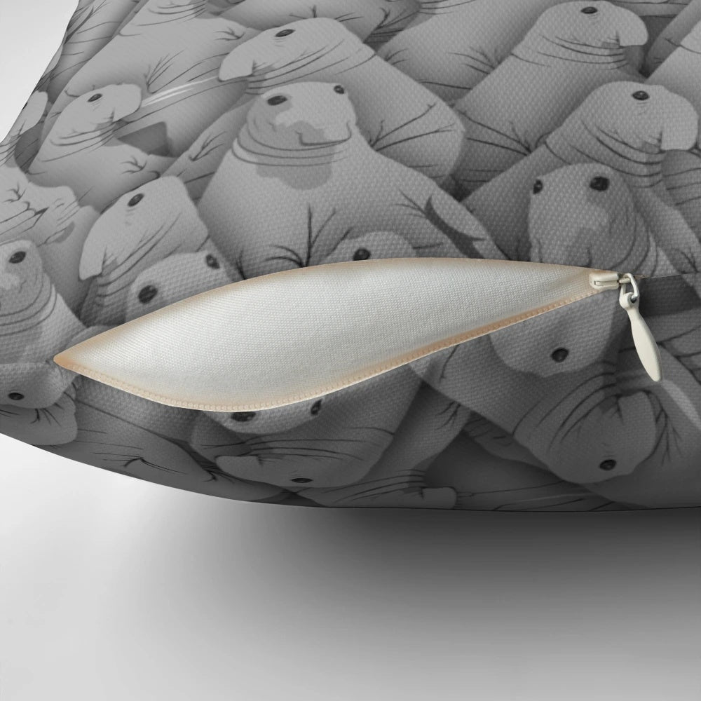 Plush Zhdun "Waiting Seal" Meme Pillow