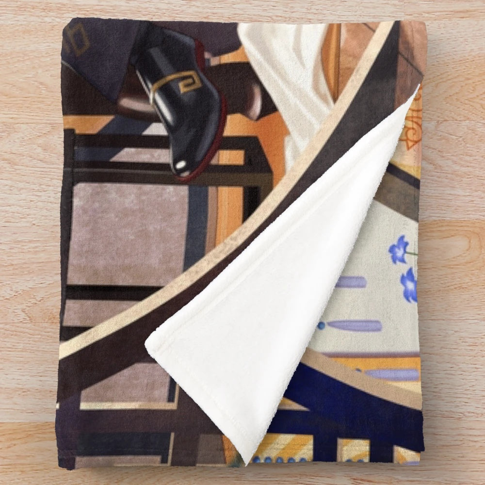 Zhongli the Consultant of Wangsheng Funeral Parlor Plush Blanket