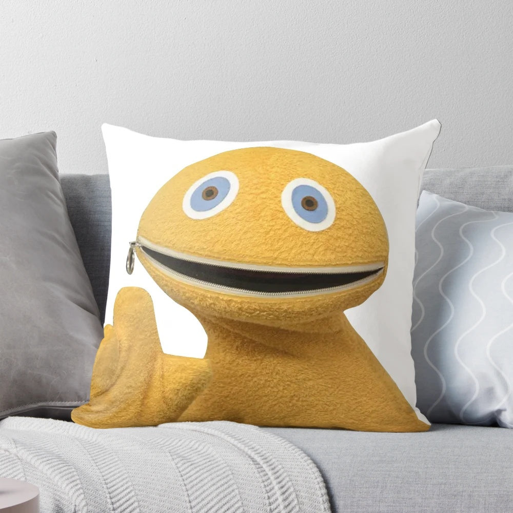 Zippy from the classic UK TV series Rainbow on a t-shirt and pillow