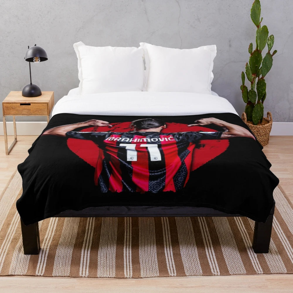 Zlatan Ibrahimovic AC Milan Plush Blanket