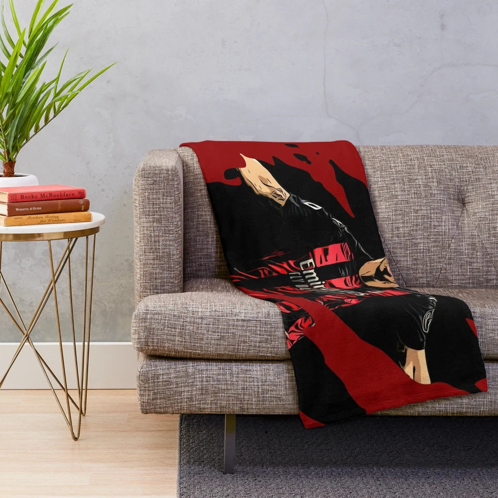 Zlatan Ibrahimovic Inspired AC Milan Plush Blanket