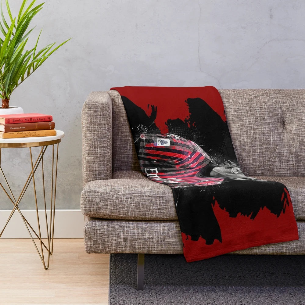 Zlatan Ibrahimovic Inspired AC Milan Plush Blanket