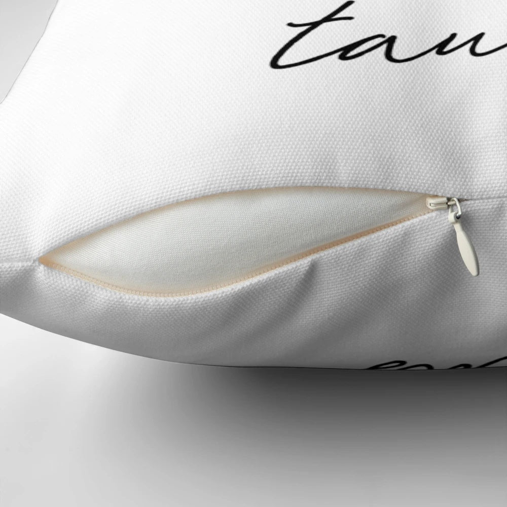 Taurus zodiac sign wildflower constellation pillow with starry night background