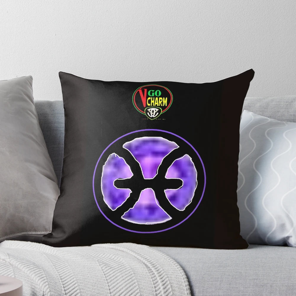 Zodiac-themed pillow featuring the Pisces astrological sign