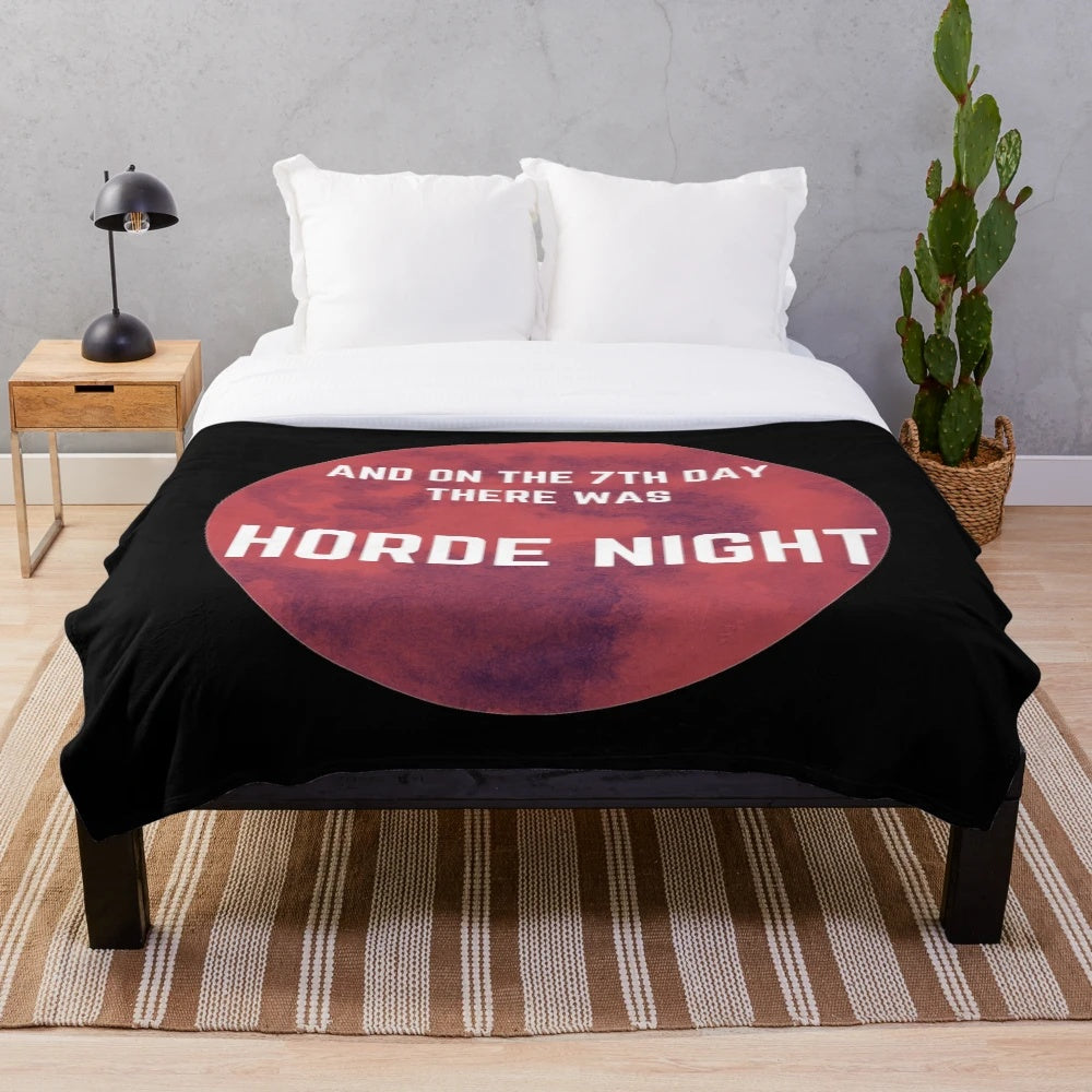 Zombie-themed plush blanket featuring 7 Days to Die design