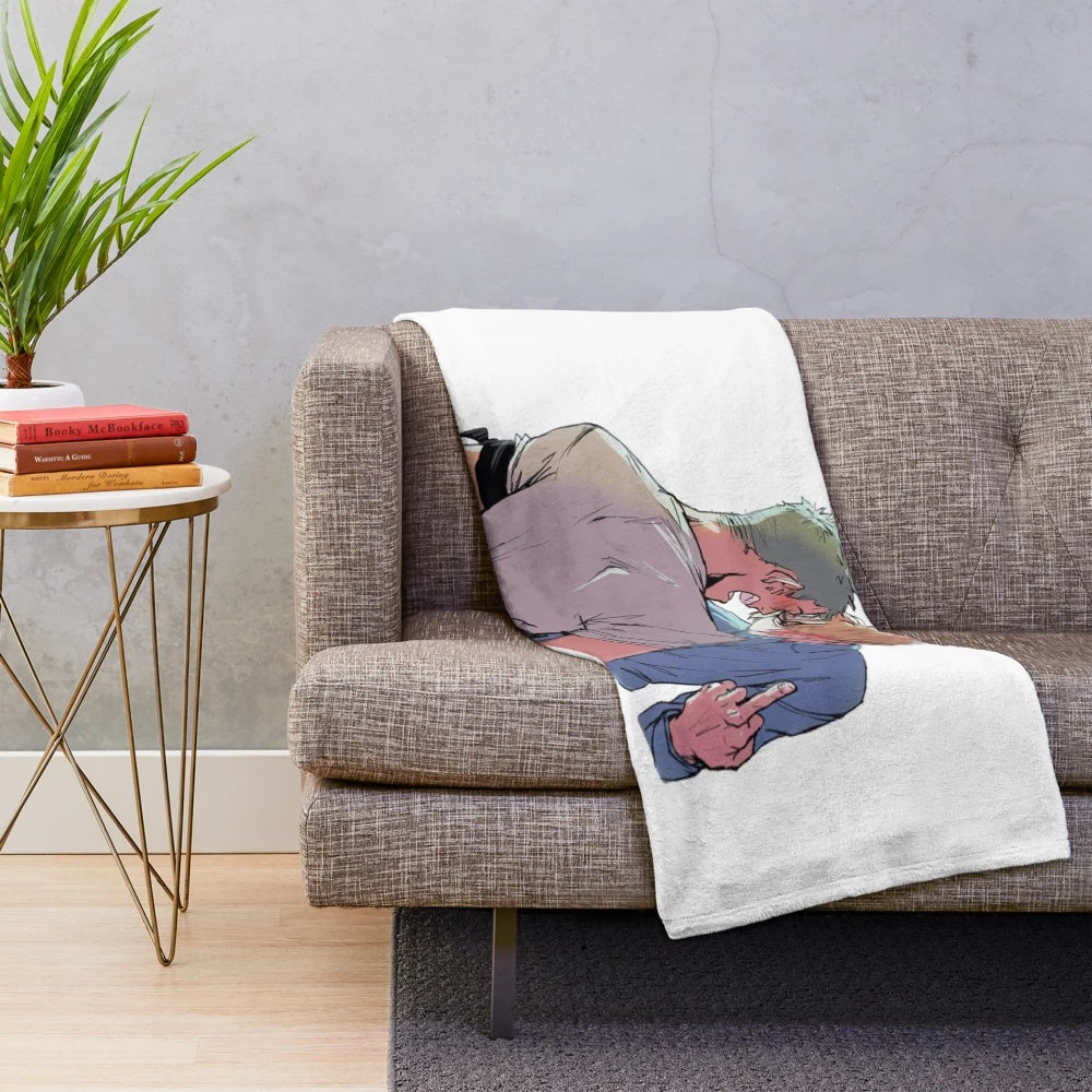 Zosan Inspired Duo Couple Plush Blanket for One Piece Anime Fans